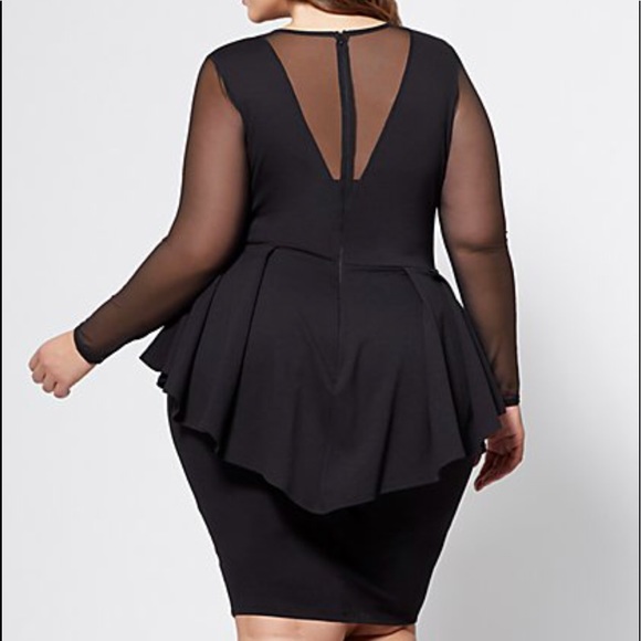 Fashion to figure blackpepl mesh dress - Picture 2 of 2